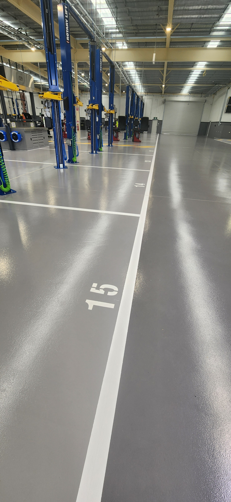Warehouse line marking in Ipswich