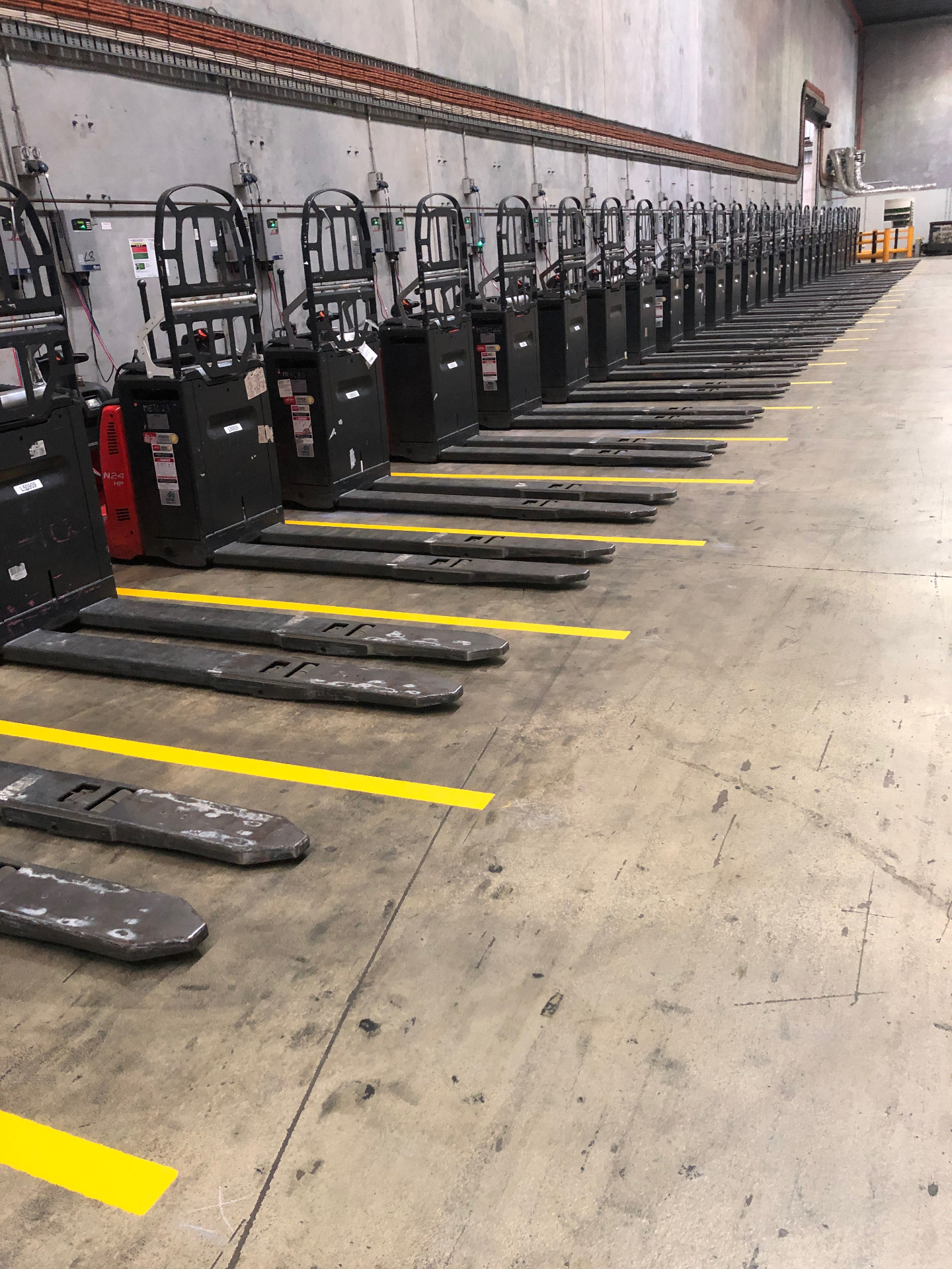 Industrial warehouse line marking in Brisbane