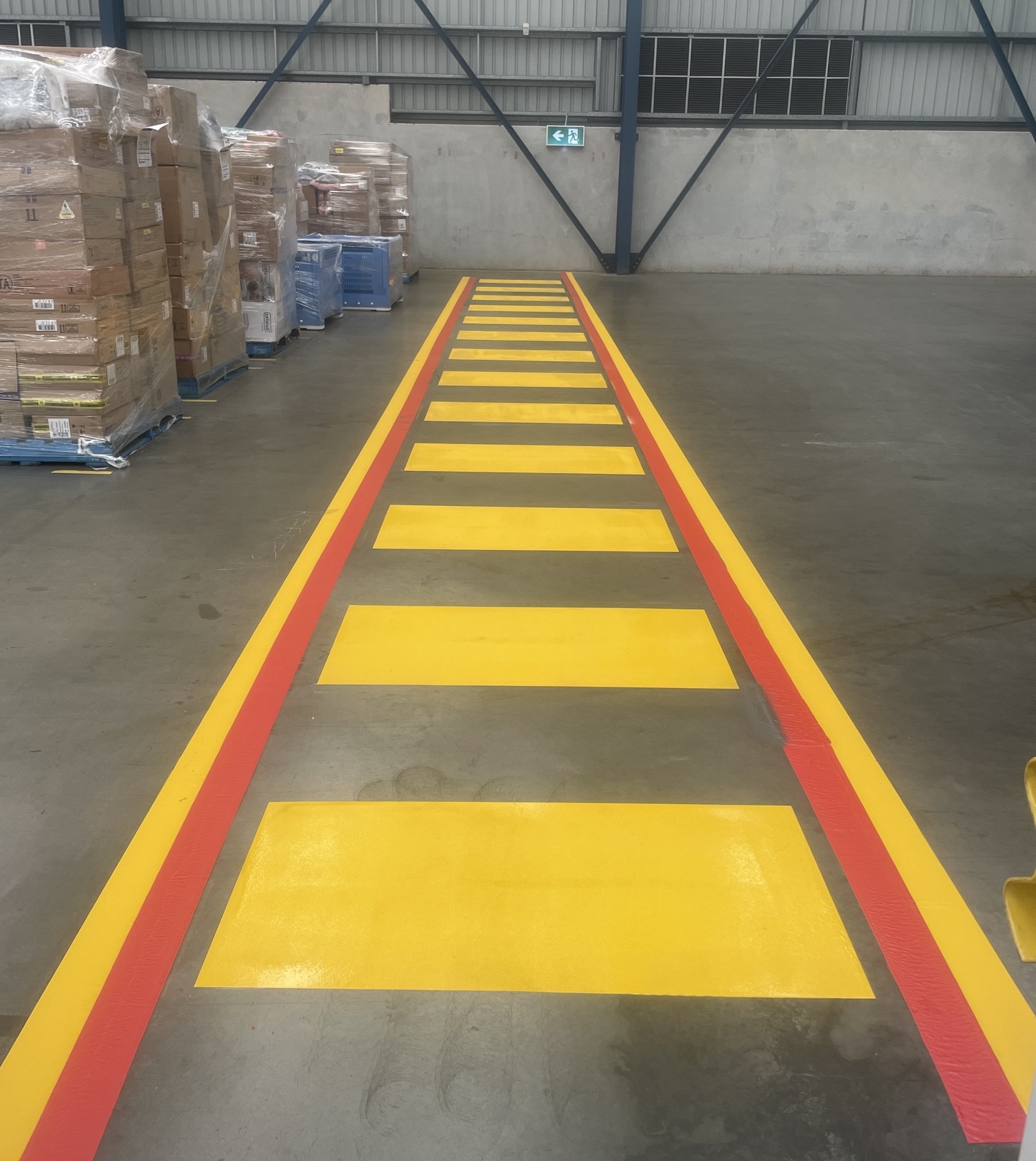 Safety line marking on the Gold Coast
