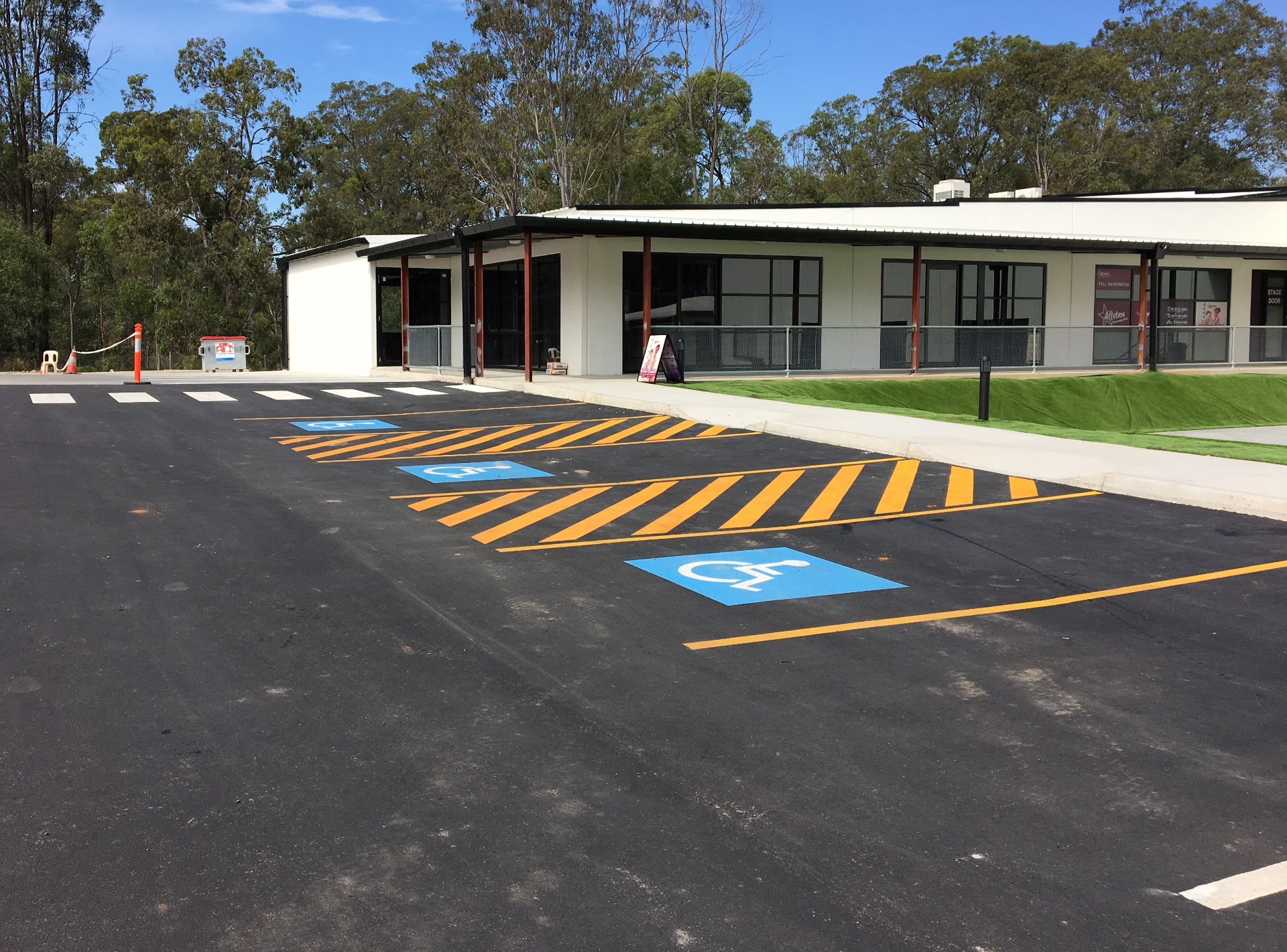 Brisbane commercial car park line marking