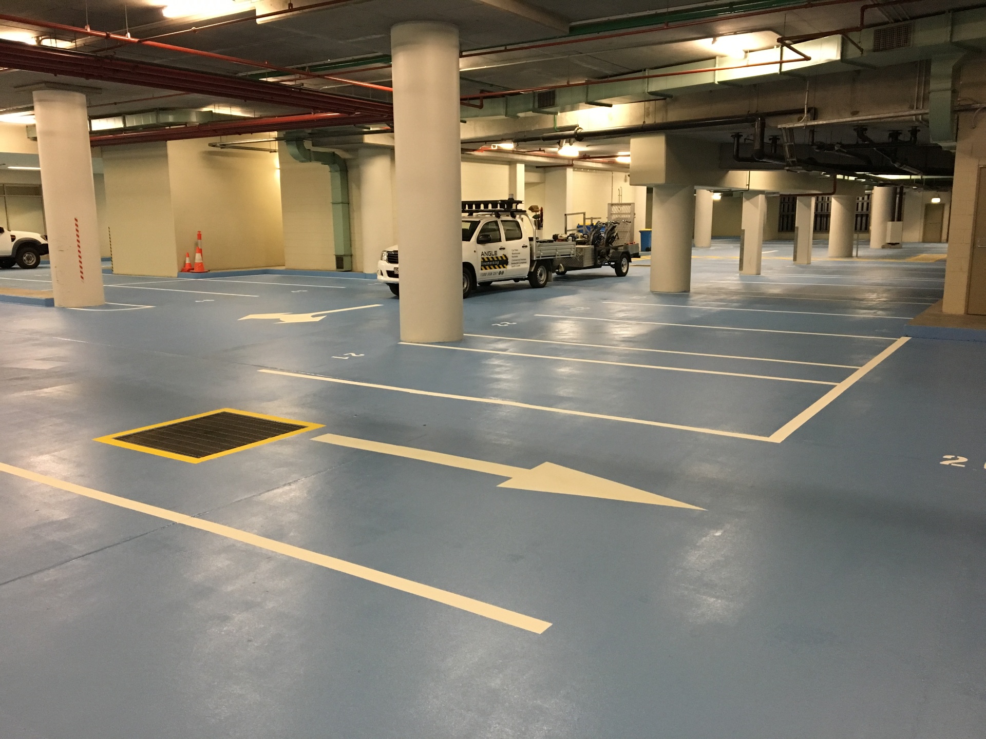 Car park line marking in Brisbane