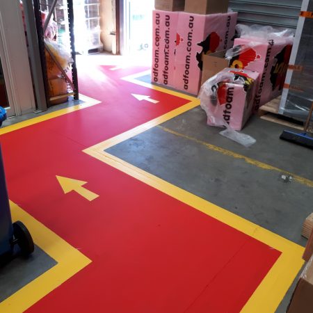 Factory Line Marking | Angle Line Marking